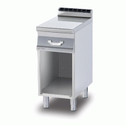 Meuble ouvert neutre avec plan de travail - tiroir + bac plastique GN1/1 - PL-74 | Superlotus 700