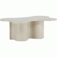 Table basse en MDF Flow 120 x 80 x 45 cm Venture Home - beige 7340220846815 Table basse en MDF Flow 120 x 80 x 45 cm Venture Home - beige 7340220846815