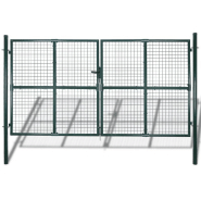 Vidaxl portail de clôture en grillage galvanisée 289 x 200 cm / 306 x 250 cm 140926