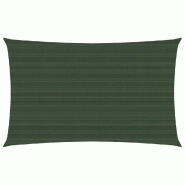 VidaXL Voile d'ombrage 160 g/m² Vert foncé 2,5x5 m PEHD Modèle Balcon Atmos - vert 311456