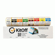 XHACCP Etiquettes DLC 7 jours + congélation - 300pcs - multicolore en carton KTO8300