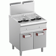 Diamond - Friteuse gaz 2 cuves 14 litres sur armoire - réf. G7/F28A7-N - inox AKS-G7/F28A7-N
