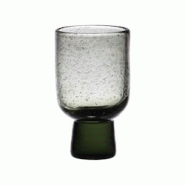 Gobelet Oslo gris 20 cl x6 -  Rond Verre Table Passion 6.5x6.5 cm - gris verre 3106233020987