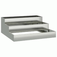 Helloshop26 - Cache-pot de jardin extérieur moderne 90 x 90 x 35 cm en acier galvanisé argent 02_0052053 - métal 3000237223224