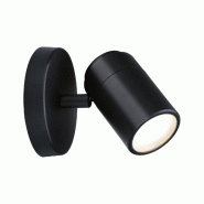 Paulmann Spotlight Zyli  IP44 GU10   230V max. 10W gradable Noir mat 66774 - noir métal 66774