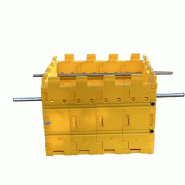 PLAST'UP ROTOMOULAGE Blindage de fouilles léger légo- kit 1 1x1x0,65m - JAUNE - jaune 0669014881908