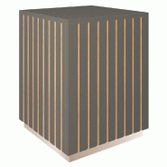 Podium haut Vertigo T03 MDF naturel et anthracite 45x45x60cm