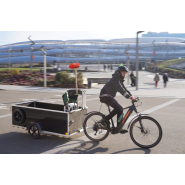 Remorque propreté urbaine pour les points d'apport volontaire de déchets