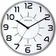 Unilux Pop Horloge Murale Système Quartz Silencieuse Diamètre 28 cm Gris métal - 400094283