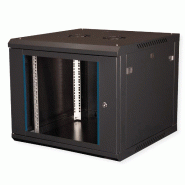 VALUE Boîtier mural 19 pouces 9U, 600 x 600 mm, noir, kit à assembler VALUE Boîtier mural 19 pouces 9U, 600 x 600 mm, noir, kit à assembler