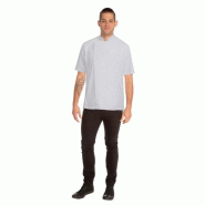 Veste de cuisinier à manches courtes Chef Works Cannes XXL - XXL blanc SSSN-WHT-2XL