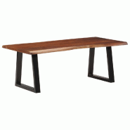 VidaXL Table basse marron miel 110x55x40 cm bois massif d'acacia Modèle Riviera Dining Prestige - 374950