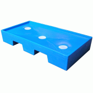 Bac de rétention 40 l pour cuve fermée PE grand modèle - 1040x540x175 mm - Fabrication française