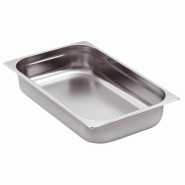 Bac GN 1/1 inox - Acier inoxydable Type 202, dimensions 530x325 mm - Profondeurs au choix Bac GN 1/1 inox - Acier inoxydable Type 202, dimensions 530x325 mm - Profondeurs au choix