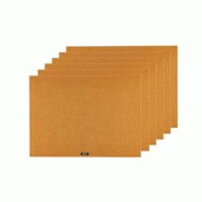 Bjorn Set de table rectangulaire - 6 pièces - Feutre recyclé marron - marron 3701488308066 Bjorn Set de table rectangulaire - 6 pièces - Feutre recyclé marron - marron 3701488308066