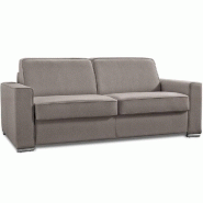 CANAPÉ CONVERTIBLE EXPRESS PREMIUM 140 CM SOMMIER LATTES RENATONISI MATELAS BULTEX VELOURS MARRON CANAPÉ CONVERTIBLE EXPRESS PREMIUM 140 CM SOMMIER LATTES RENATONISI MATELAS BULTEX VELOURS MARRON