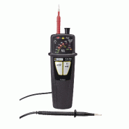 Chauvin Arnoux - CA 742 Détecteur de tension pour VAT - Tension / Détection de phase / Continuité - Pointes de touche D2 - IEC 61243-3, NF C 18-510, IP65, 600V CAT IV