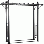 CLP Arche a rosiers pour veranda Métal HBT: 221x186x66 cm Anthracite - gris métal 327472