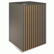 Comptoir Vertigo T03 MDF naturel anthracite avec tiroir 60x60x93cm