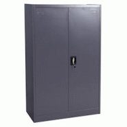 Décoshop26 - Armoire de bureau en acier 2 portes verrouillables en métal 140x90x40 cm gris foncé 04_0006412 - gris 3000261749509 Décoshop26 - Armoire de bureau en acier 2 portes verrouillables en métal 140x90x40 cm gris foncé 04_0006412 - gris 3000261749509
