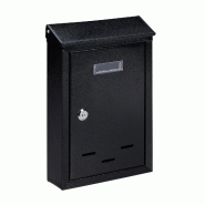 Helloshop26 - Boîte aux lettres murale vintage compacte serrure sécurité 30,5 x 21 x 7 cm en fer noir 13_0009960 - noir 3000244967333 Helloshop26 - Boîte aux lettres murale vintage compacte serrure sécurité 30,5 x 21 x 7 cm en fer noir 13_0009960 - noir 3000244967333