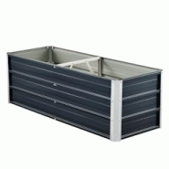 Helloshop26 - Jardinière à barre de séparation 125 x 47 x 40 cm anthracite 03_0007186 - 3001865947766 Helloshop26 - Jardinière à barre de séparation 125 x 47 x 40 cm anthracite 03_0007186 - 3001865947766