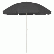 Helloshop26 - Parasol de plage 240 cm anthracite 02_0008375 - polyester 3000447547769