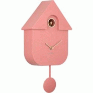 Horloge murale en ABS Modern Cuckoo Oro rose Karlsson - rose 8714302775437 Horloge murale en ABS Modern Cuckoo Oro rose Karlsson - rose 8714302775437