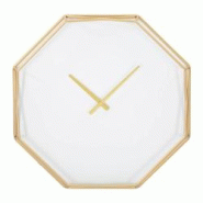 Horloge octogonale en métal Goldy 56 x 6.5 x 56 cm Mauro Ferretti - jaune 0647720000 Horloge octogonale en métal Goldy 56 x 6.5 x 56 cm Mauro Ferretti - jaune 0647720000