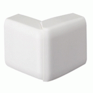 Lot de 2 angles extérieurs variables blanc pour moulure, h. 2.6 x p.1.5 cm