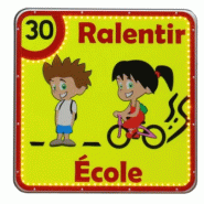 Panneau Ecole avec Leds clignotantes