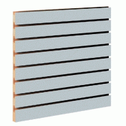 Panneau rainuré R15 gris 120x120x1.8cm - Optimisation et polyvalence pour aménagements