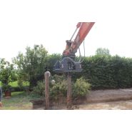 Plaque vibrante pour pelle de 15 à 22 tonnes - PV 75.120 - surface de compactage 740x1200 mm