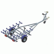 Porte-bateau pneumatique multirouleaux - SW345 - PTAC : 500Kg - 1 essieu - Référence - G500J12 - Sun Way