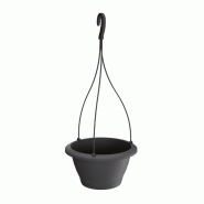 Prosperplast - Pot RESPANA W 2 L - 20,8x20,8x12,5 cm, coloris Anthracite - gris plastique polypropylène ZA3773