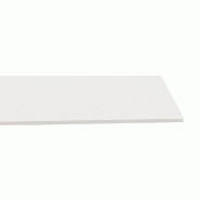 Tablette monobloc 100x30cm blanc - acier inoxydable, durable et facile à nettoyer