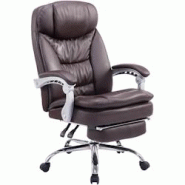 CLP Fauteuil de bureau XL Troy similicuir Marron - marron polyester 191696203 CLP Fauteuil de bureau XL Troy similicuir Marron - marron polyester 191696203
