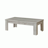 Deladeco Table basse contemporaine coloris chêne gris Vigo - 3665367045674