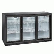 Diamond - Refroidisseur de bouteilles "arrière bar" ventilé, 3 portes vitrées coulissantes - réf. WR-TAB3-S3 - noir aluminium AKS-WR-TAB3-S3 Diamond - Refroidisseur de bouteilles "arrière bar" ventilé, 3 portes vitrées coulissantes - réf. WR-TAB3-S3 - noir aluminium AKS-WR-TAB3-S3