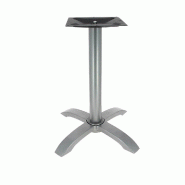 Piètement auto-stabilisant en alu gris "DINAN" table extérieure 70x70,Ø80cm maxi