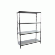PROREGAL Étagère pour charges lourdes MID METAL SHARK | HxLxP 150x80x40cm | Charge du compartiment 180kg | Anthracite galvanisé - gris métal PR_RS PROREGAL Étagère pour charges lourdes MID METAL SHARK | HxLxP 150x80x40cm | Charge du compartiment 180kg | Anthracite galvanisé - gris métal PR_RS