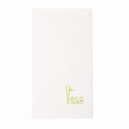 Serviette pliage 1/8 bambou blanc 40x40cm par 600