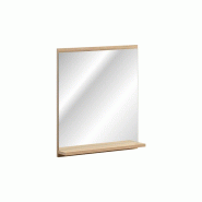 STELLAMEUBLES Miroir 50 cm sans cadre – Finition chêne Coast Evoke – NOVA OAK - 5907611663080