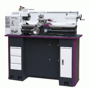 Tour à métaux d'établi hauteur des pointes 140 mm entre-pointes 700 mm alésage 26 mm 0,85 kW 400V 6 vitesses Optiturn TU2807 400V_0