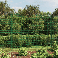 Vidaxl clôture en treillis métallique vert 1,4x10 m acier galvanisé 154083 Vidaxl clôture en treillis métallique vert 1,4x10 m acier galvanisé 154083