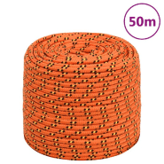 Vidaxl corde de bateau orange 6 mm 50 m polypropylène 152656