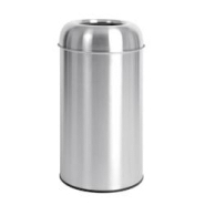 Poubelle dome inox ouverte Bolero 40L - argenté 5050984387289 Poubelle dome inox ouverte Bolero 40L - argenté 5050984387289