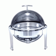 Chafing dish rond en inox 6 litres Ø48x47cm