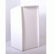 Comptoir accueil L54xP51xH110cm - blanc - livré sans tiroir - 3 tablettes - Normes Feu M2