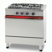 Fourneau à gaz 3 feux vifs sur four à gaz - 620x400 mm - PCG 831 P